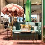 Ostrich Feather Brass Floor Lamp - Image 7