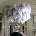 Ostrich Feather Chandelier