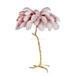 Ostrich Feather Brass Floor Lamp - Image 53