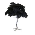 Ostrich Feather Brass Table Lamp - Image 71