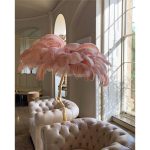 Ostrich Feather Brass Floor Lamp - Image 28