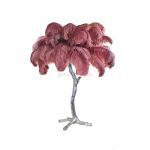 Ostrich Feather Brass Table Lamp - Image 64