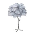 Ostrich Feather Brass Table Lamp - Image 56