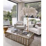 Ostrich Feather Brass Floor Lamp - Image 27
