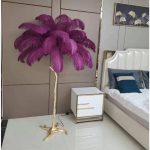 Ostrich Feather Brass Floor Lamp - Image 37