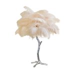 Ostrich Feather Brass Table Lamp - Image 75