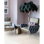 Ostrich Feather Brass Floor Lamp - Image 9