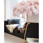 Ostrich Feather Brass Floor Lamp - Image 15