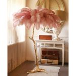 Ostrich Feather Brass Floor Lamp - Image 33