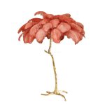 Ostrich Feather Brass Floor Lamp - Image 57