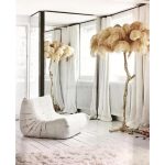Ostrich Feather Brass Floor Lamp - Image 17
