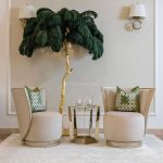 Ostrich Feather Brass Floor Lamp - Image 3