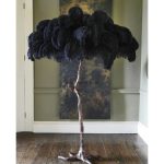 Ostrich Feather Brass Floor Lamp - Image 36