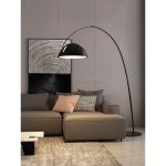 Crescent Gleam Modern Arc Floor Lamp - Image 17