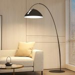 Crescent Gleam Modern Arc Floor Lamp