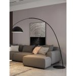 Crescent Gleam Modern Arc Floor Lamp - Image 4