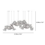 Floral Radiance Ceramic Tree Petal Chandelier Combined - Image 34