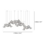 Floral Radiance Ceramic Tree Petal Chandelier Combined - Image 35
