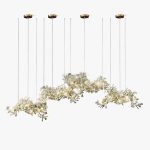 Floral Radiance Ceramic Tree Petal Chandelier Combined - Image 32