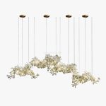 Floral Radiance Ceramic Tree Petal Chandelier Combined - Image 33