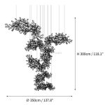 Floral Radiance Ceramic Tree Petal Chandelier Combination - Image 21