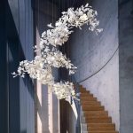 Floral Radiance Ceramic Tree Petal Chandelier Combination - Image 3