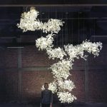 Floral Radiance Ceramic Tree Petal Chandelier Combination - Image 15