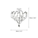 Tassel Elegance Waterfall Chandelier Round - Image 65