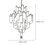 Tassel Elegance Waterfall Chandelier Round - Image 67