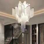 Tassel Elegance Waterfall Chandelier Round - Image 5