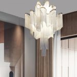 Tassel Elegance Waterfall Chandelier Round - Image 4