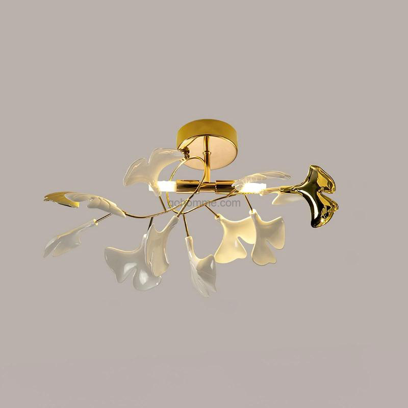 Floral Radiance Ceramic Tree Petal Ceiling Lamp - Image 10