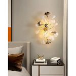 Floral Ceramic Tree Wall Lamp - Image 4