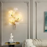 Floral Ceramic Tree Wall Lamp - Image 37