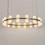 Luminous Ecliptic Circle Chandelier