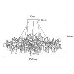 Golden Enchanted Forest Chandelier - Image 28