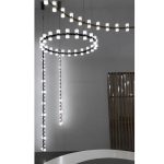 Luminous Ecliptic Circle Chandelier - Image 7