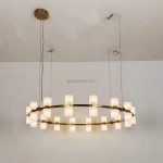 Luminous Ecliptic Circle Chandelier - Image 11