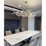 Floral Radiance Ceramic Tree Petal Chandelier (Model S) - Image 7