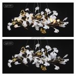 Floral Radiance Ceramic Tree Petal Chandelier (Model S) - Image 14