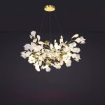 Floral Radiance Ceramic Tree Petal Chandelier (Model S) - Image 13