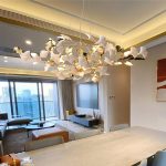 Floral Radiance Ceramic Tree Petal Chandelier (Model S) - Image 6