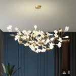 Floral Radiance Ceramic Tree Petal Chandelier (Model S) - Image 3