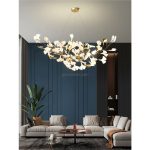 Floral Radiance Ceramic Tree Petal Chandelier (Model S) - Image 2