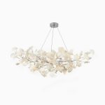 Floral Radiance Ceramic Tree Petal Chandelier (Model S) - Image 8