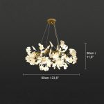 Floral Radiance Ceramic Tree Petal Chandelier (Model R) - Image 18