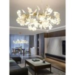 Floral Radiance Ceramic Tree Petal Chandelier (Model R) - Image 6