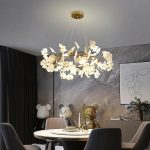 Floral Radiance Ceramic Tree Petal Chandelier (Model R) - Image 2