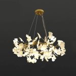 Floral Radiance Ceramic Tree Petal Chandelier (Model R) - Image 13