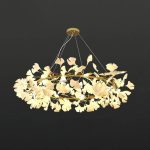 Floral Radiance Ceramic Tree Petal Chandelier (Model R) - Image 14